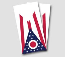 "Ohio Flag" Cornhole Wrap